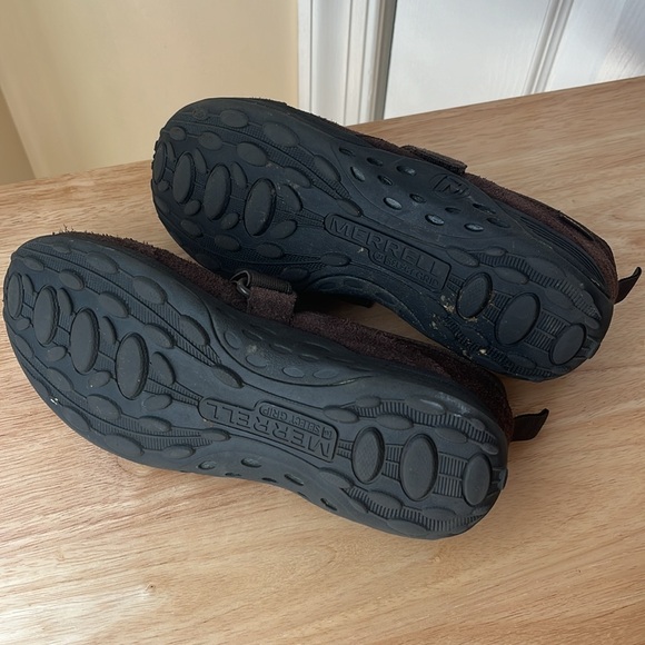 Last chance! Merrell Jungle Moc Sport Brown Suede Leather Mary Jane-big kid 4.5W - Picture 6 of 8